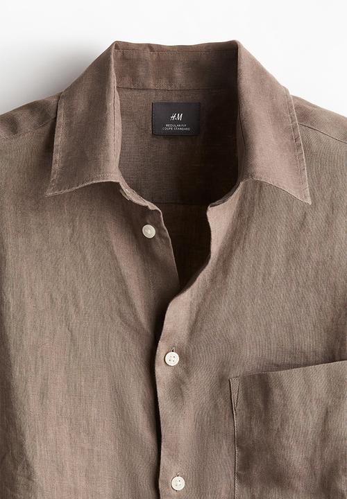 H&M - Regular fit linen shirt - beige