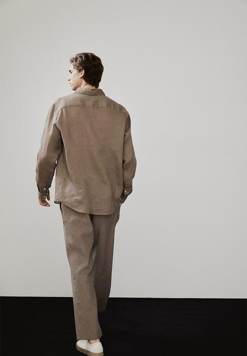 H&M - Regular fit linen shirt - beige