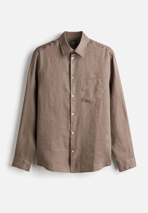 H&M - Regular fit linen shirt - beige