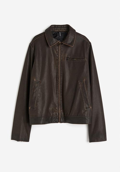 H&M - Coated jacket - dark brown