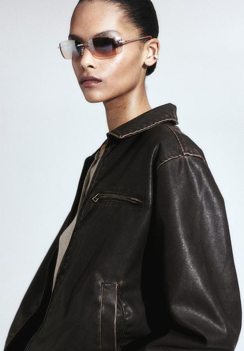 H&M - Coated jacket - dark brown