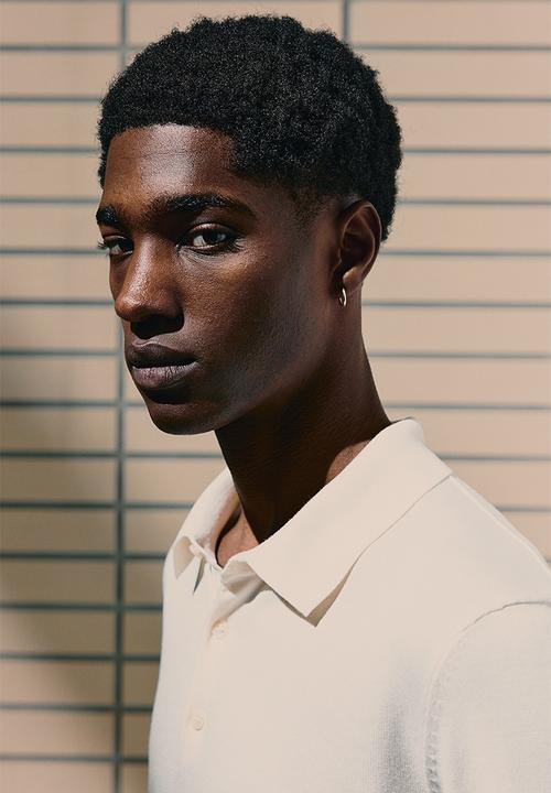 H&M - Slim fit polo shirt - white