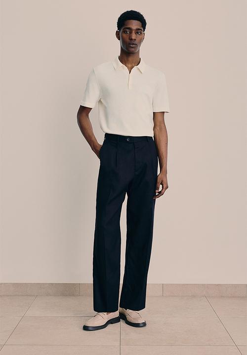 H&M - Slim fit polo shirt - white