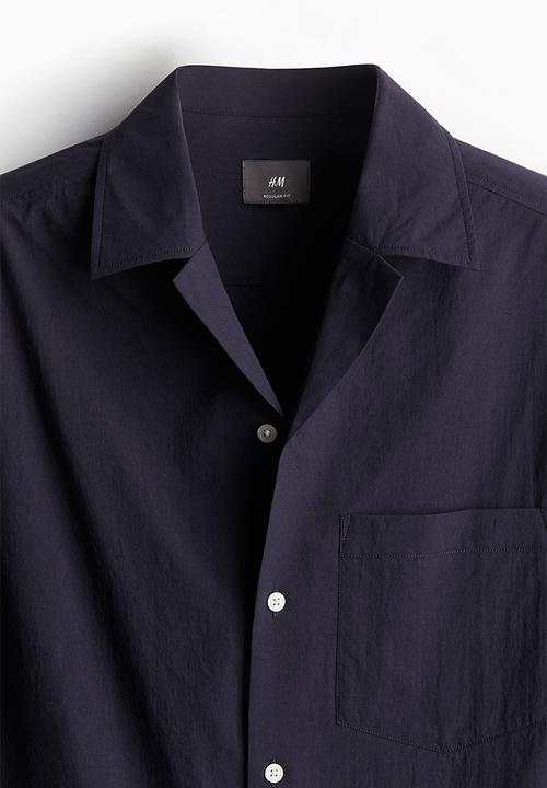 H&M - Regular fit resort shirt - navy blue