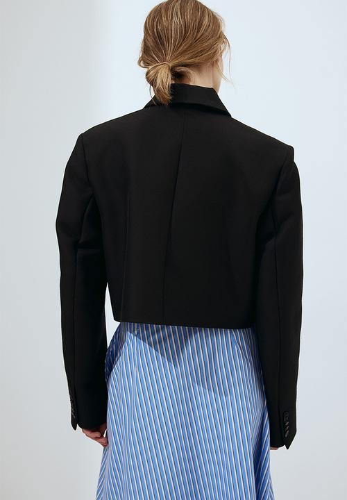 H&M - A-line poplin skirt - blue