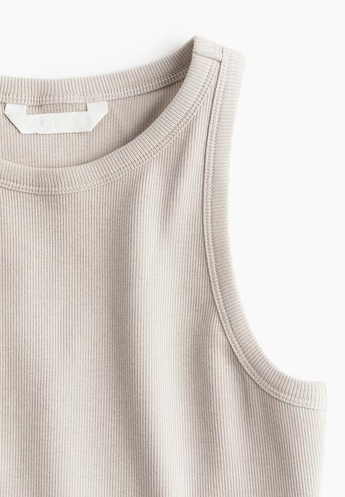 H&M - Cropped vest top - beige