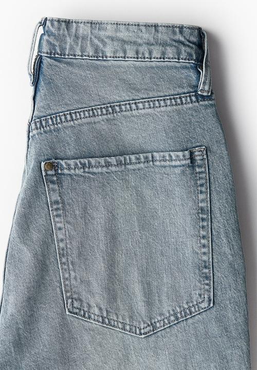 H&M - Curvy fit slim high jeans - blue