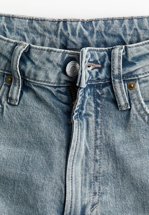 H&M - Curvy fit slim high jeans - blue