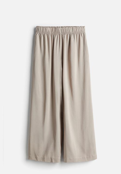 H&M - Cropped pull-on trousers - beige