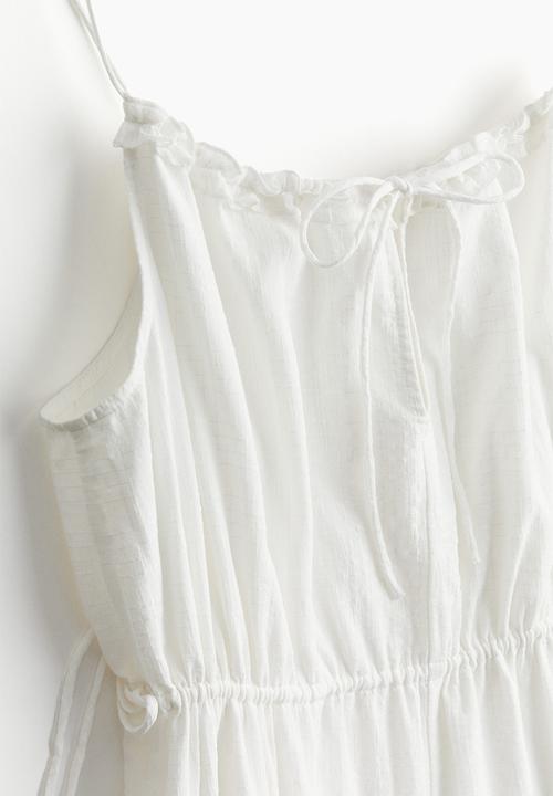 H&M - Drawstring-detail dress - white