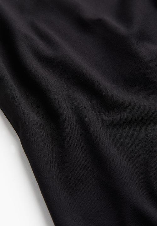 H&M - Off-the-shoulder jersey dress - black