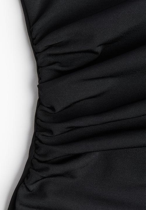 H&M - Gathered midi dress - black