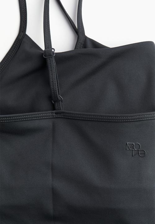 H&M - Drymove™ cropped sports vest top - grey