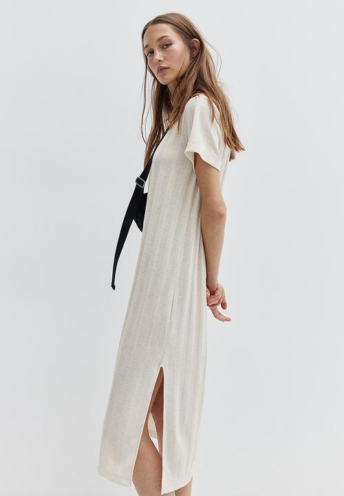H&M - Ribbed dress - beige