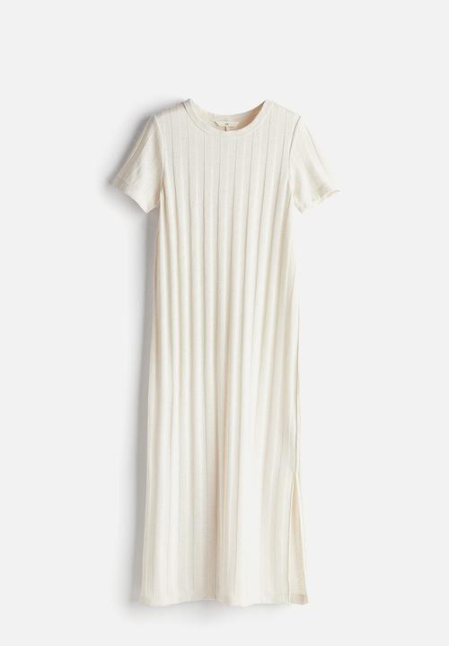 H&M - Ribbed dress - beige