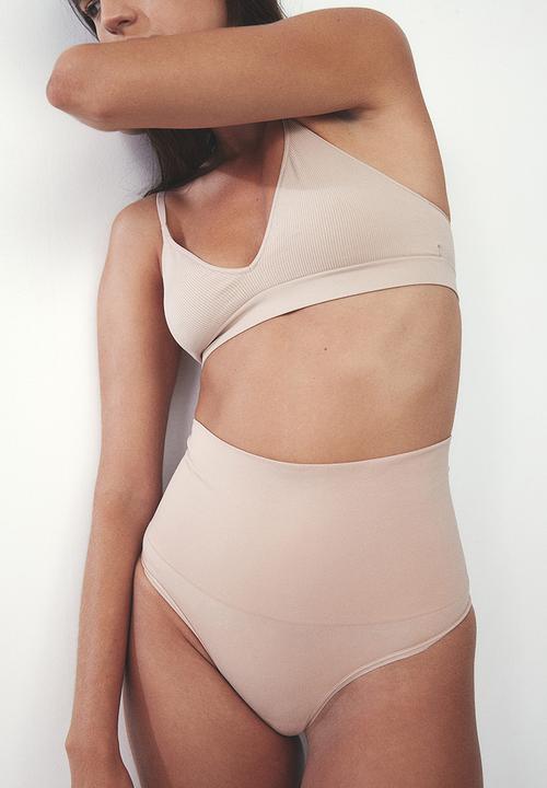 H&M - Seamless padded soft bra - beige
