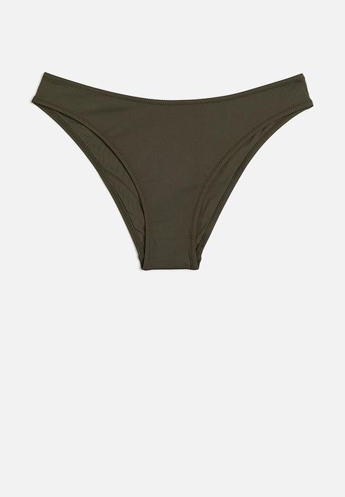 H&M - Bikini bottoms - dark khaki green