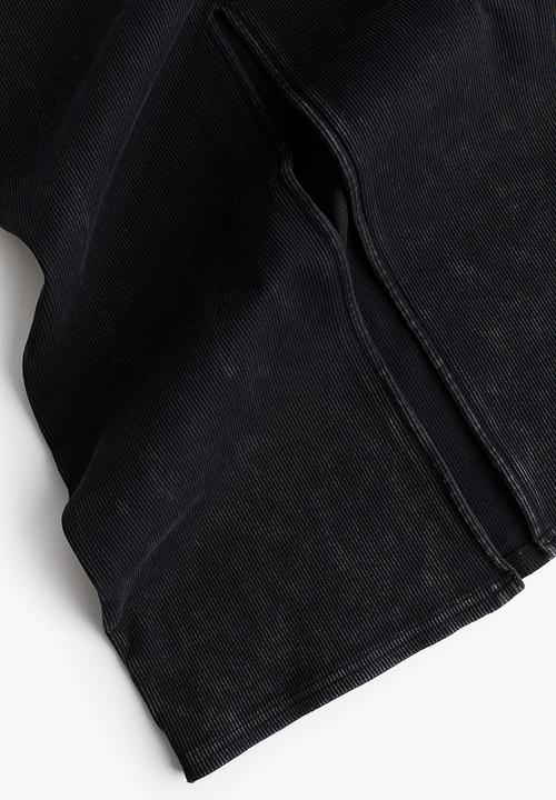 H&M - Ribbed bandeau dress - black