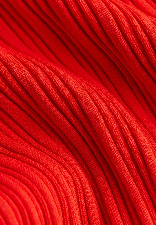 H&M - Rib-knit top - bright red