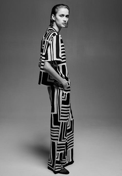 H&M - Resort shirt - Black Patterned