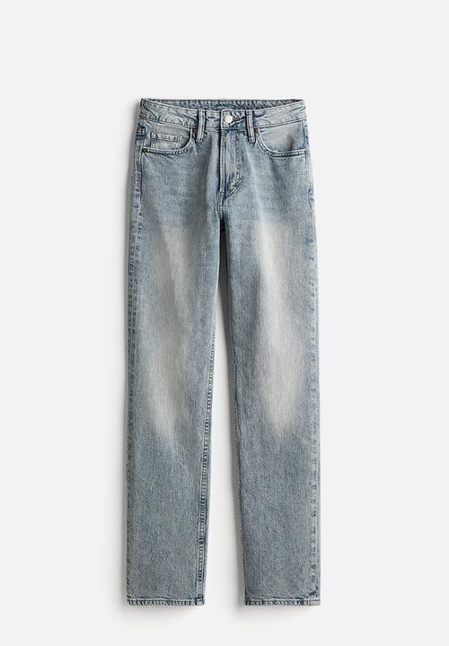 H&M - Slim straight high jeans - blue