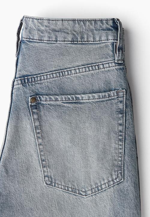 H&M - Slim straight high jeans - blue