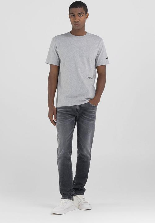 Replay - T-Shirt Regular - Light Grey Melange