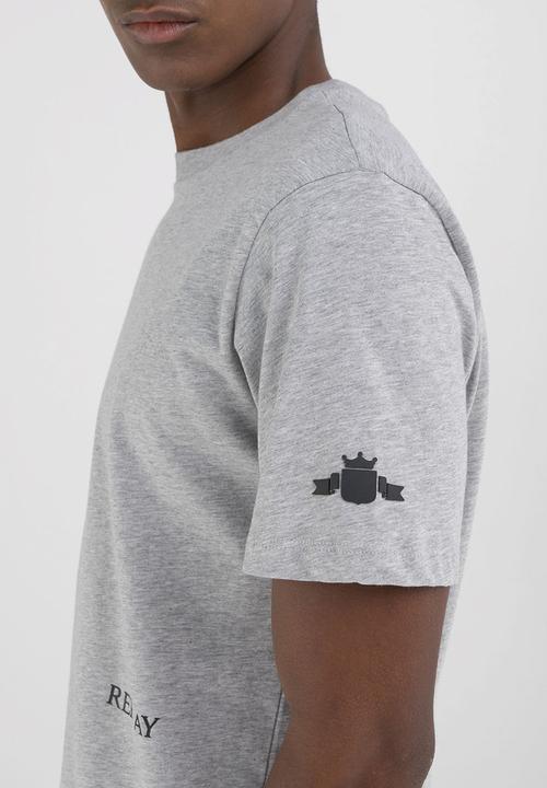 Replay - T-Shirt Regular - Light Grey Melange