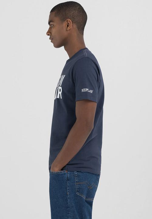 Replay - T-Shirt Regular - Blue Denim