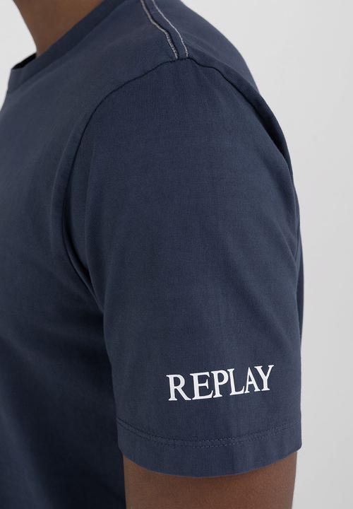 Replay - T-Shirt Regular - Blue Denim