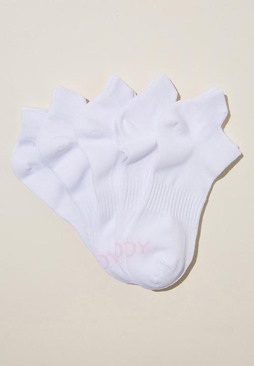 Cotton On - Performance Mid Crew Running Sock - White
