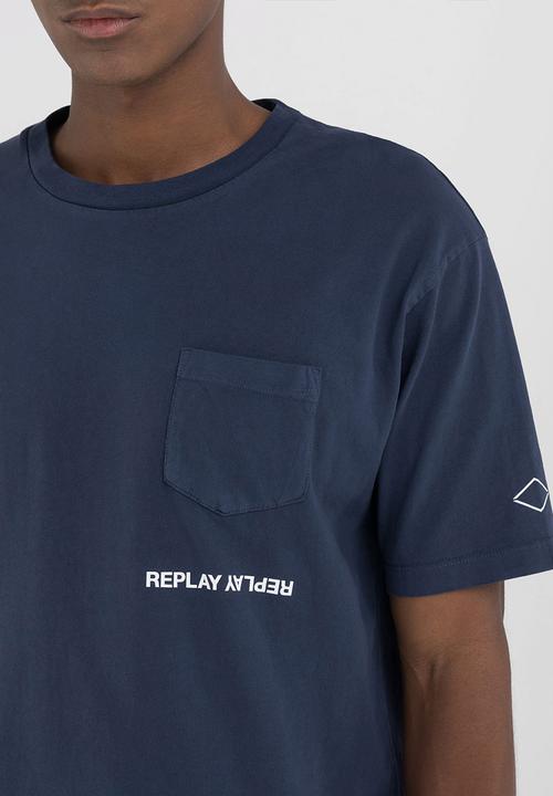 Replay - T-Shirt Relaxed - Blue Denim