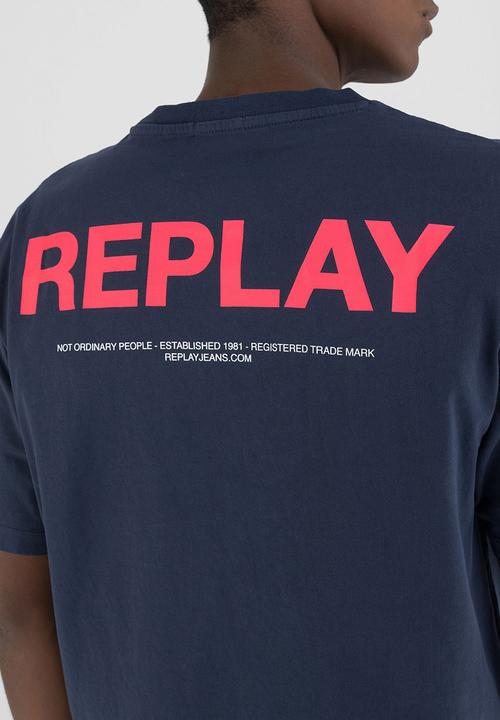 Replay - T-Shirt Relaxed - Blue Denim