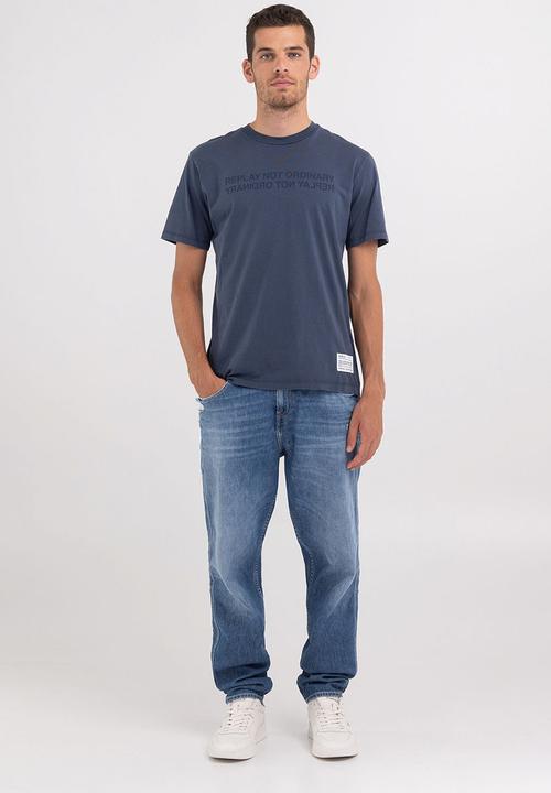 Replay - T-Shirt Regular - Light Blue