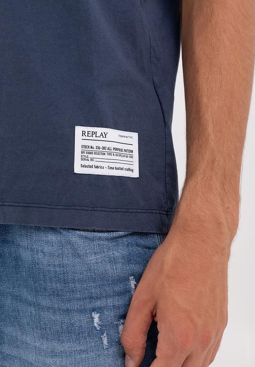 Replay - T-Shirt Regular - Light Blue