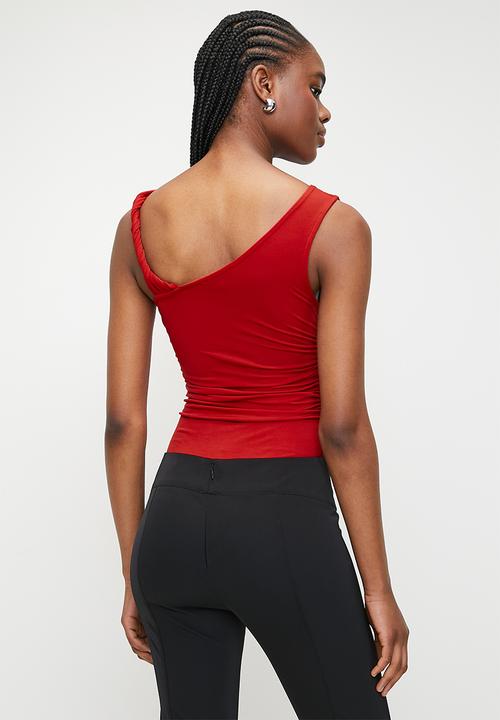Superbalist - Boat twist neck bodysuit - pompeian red