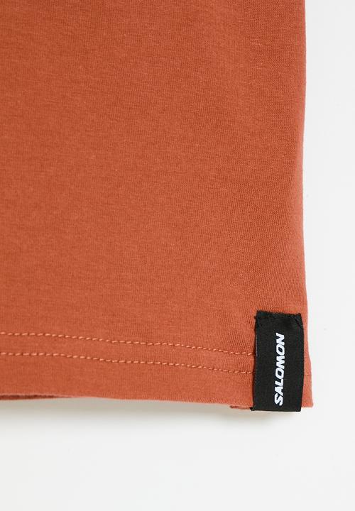 Salomon - Fress short sleeve tee b - baked clay