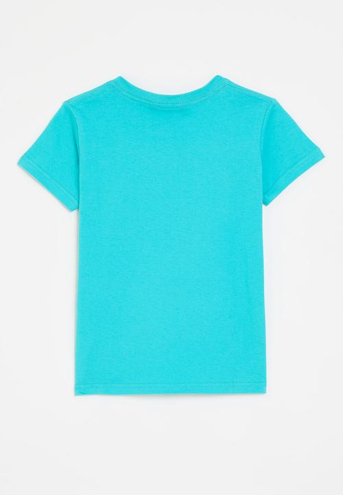 Salomon - Core logo short sleeve tee b - peacock blue