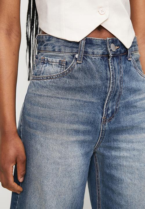 Superbalist - Denim Bermuda - med blue wash