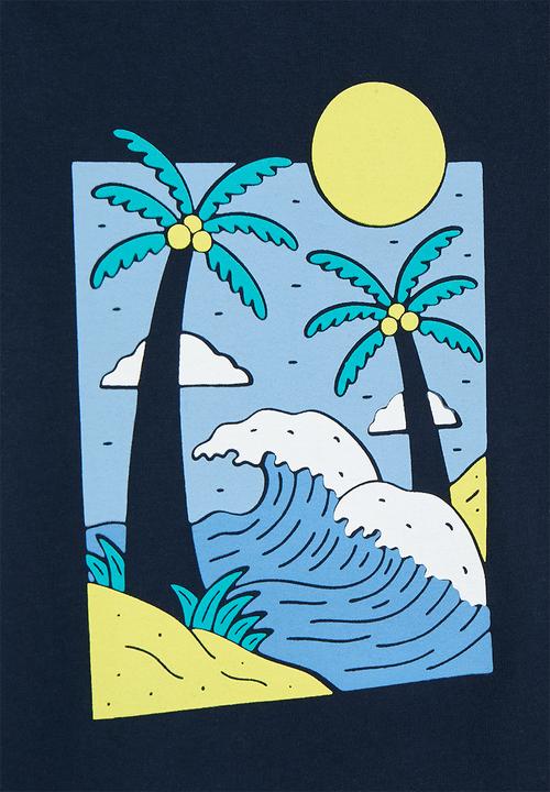 Pop Candy - Graphic tee- navy 