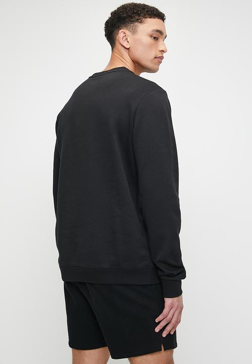 Reebok - Reebok identity big logo fleece crew - black/boundless blue
