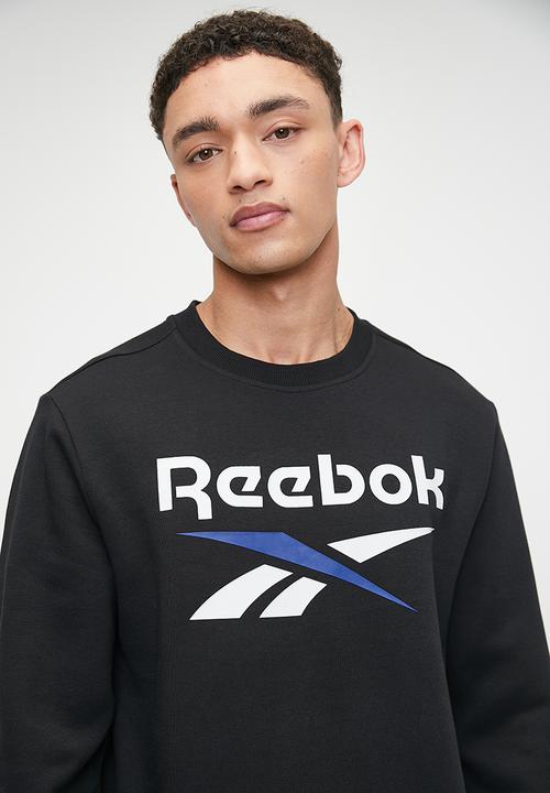 Reebok - Reebok identity big logo fleece crew - black/boundless blue