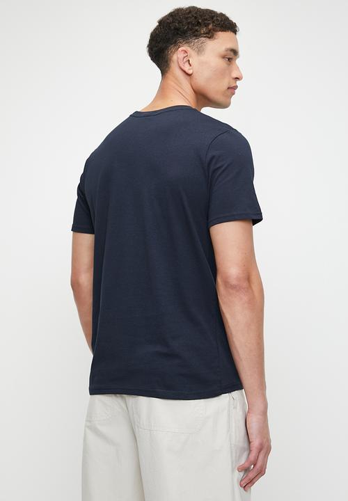Starter - Starter Round Neck Core Logo Tee - Navy/White