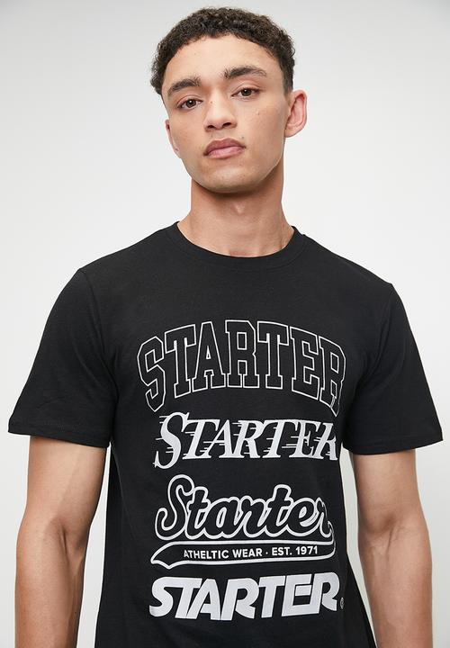 Starter - Starter Bold Logo Tee - Black/Grey