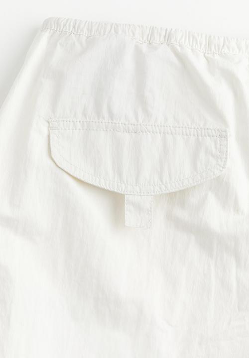 H&M - Parachute trousers - cream