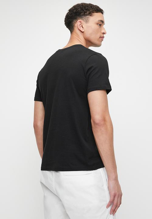 Starter - Starter Round Neck Core Logo Tee - Black/White