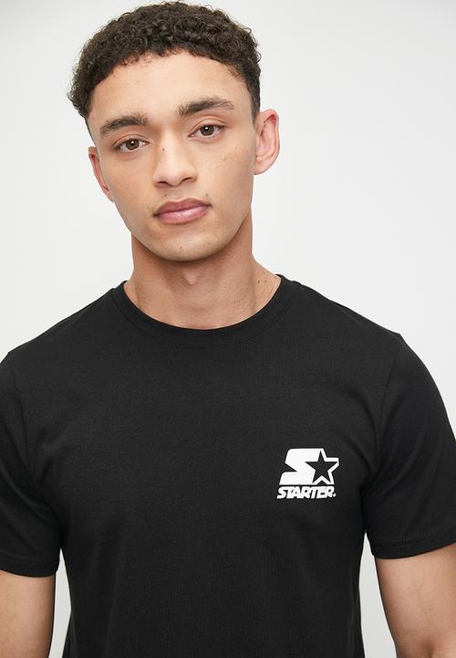 Starter - Starter Round Neck Core Logo Tee - Black/White