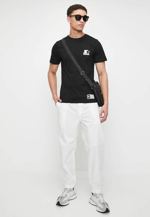 Starter - Starter Round Neck Core Logo Tee - Black/White