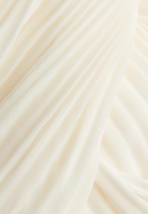 H&M - Pleated chiffon skirt - white