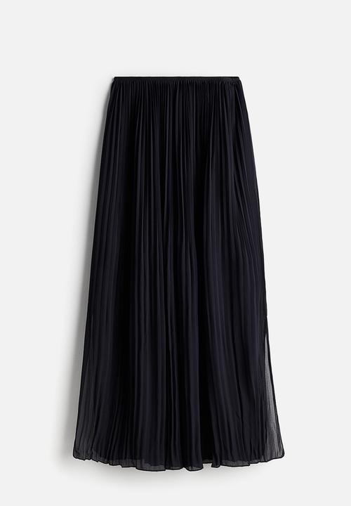 H&M - Pleated chiffon skirt - blue
